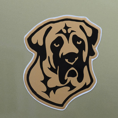 "Full Color Mastiff Head Magnet"
