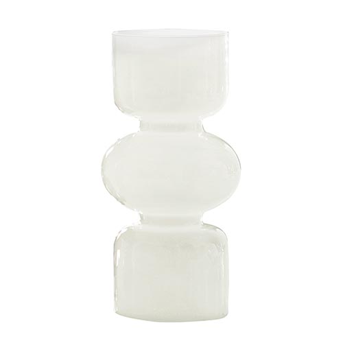 Glass Bubble Large White - Vase