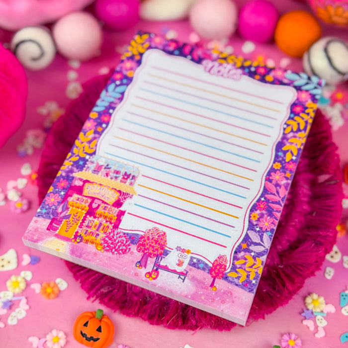 Halloween Botanical Bookshop at Bookshop Avenue® Notepad