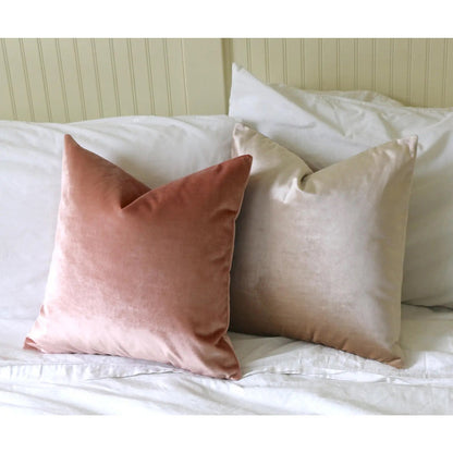 Hazel: A Cream Velvet Pillow Cover - Annabel Bleu