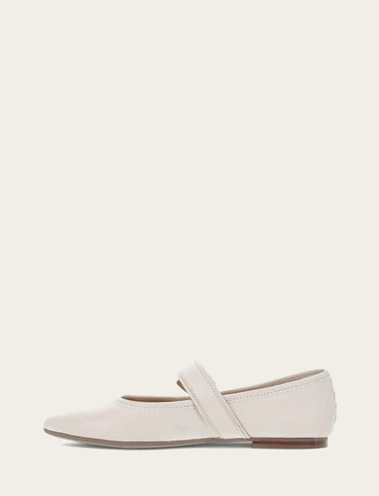 Heather Buckle Mary Jane - Ivory - Inside