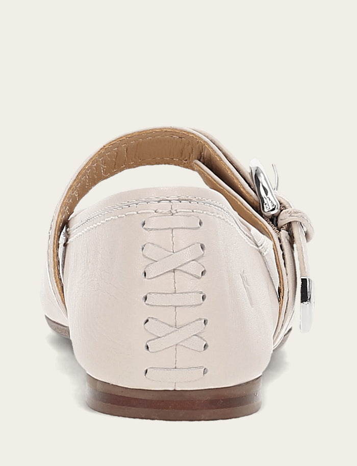 Heather Buckle Mary Jane - Ivory - Back