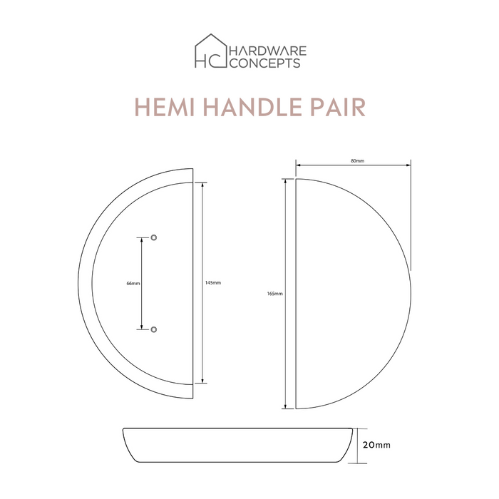 Hemi Dolce Terrazzo Handle PAIR