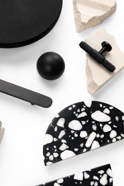 Hemi Pebble Marble Handle PAIR