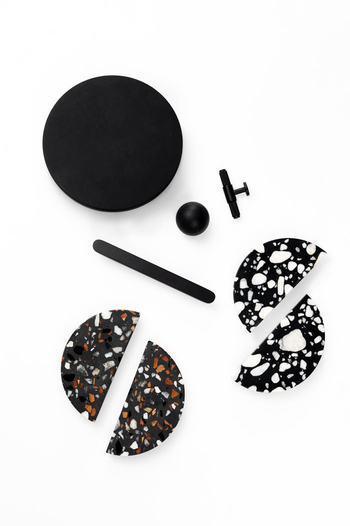 Hemi Pebble Marble Handle PAIR