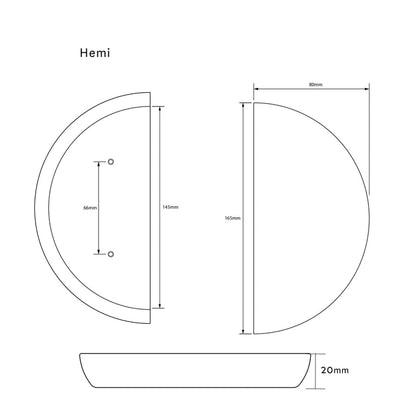 Hemi PORTO Marble Handle PAIR