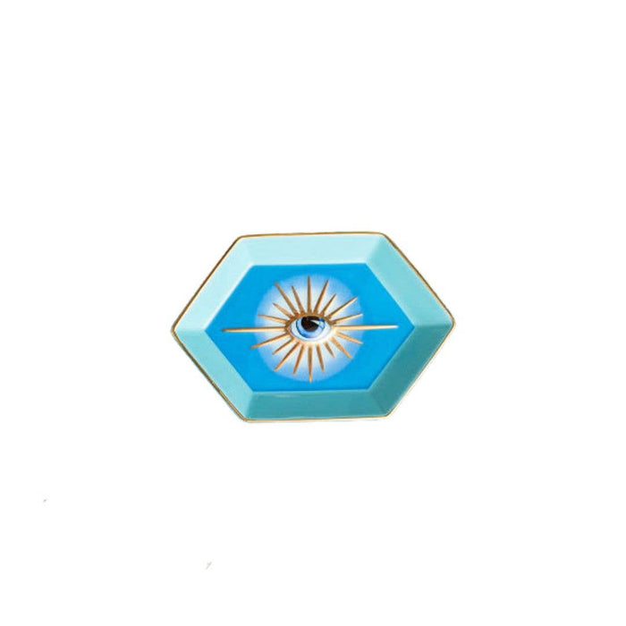 Hexagon Shape Evil Eye Dish
