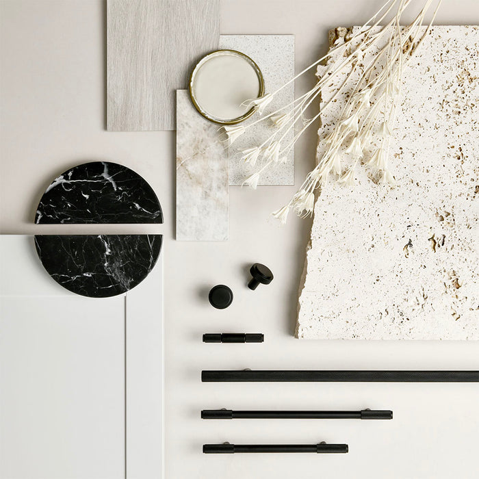 Hexi Black Solid Brass Appliance Pull