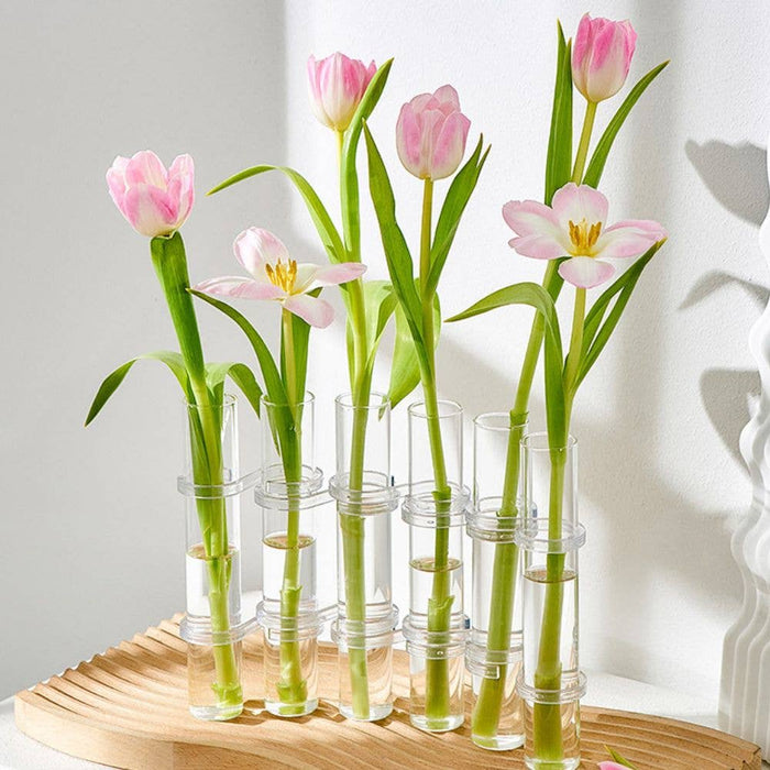 Hinged Flower Vase: 8 tubes