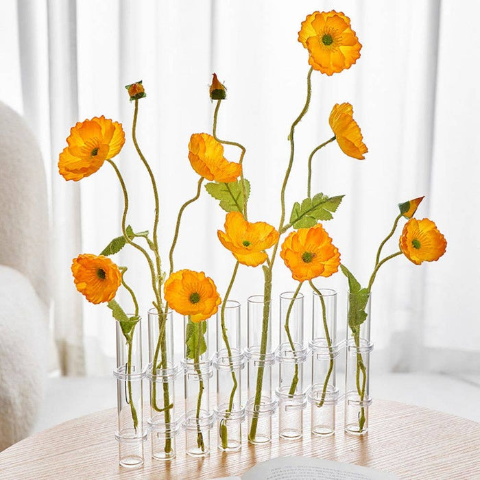 Hinged Flower Vase: 8 tubes