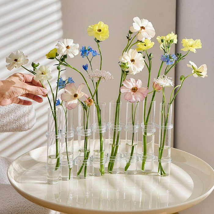 Hinged Flower Vase: 8 tubes