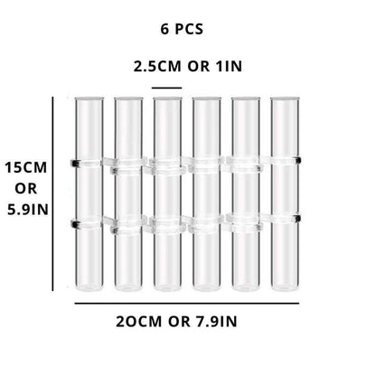 Hinged Flower Vase: 8 tubes
