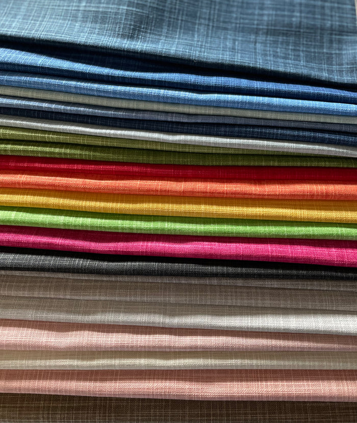Linen Textured Cotton Solids / Home Decor Fabric by the Yard - Annabel Bleu