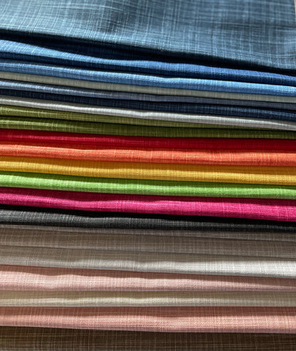 Linen Textured Cotton Solids / Home Decor Fabric by the Yard - Annabel Bleu