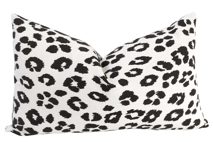 Kate: An Art Deco Schumacher Iconic Leopard Pillow Cover - Annabel Bleu