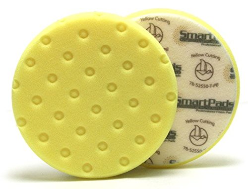 Lake Country CCS Smart Pads DA 6.5 inch Foam Pad (Yellow, 6.5 inch) - Detailing Connect