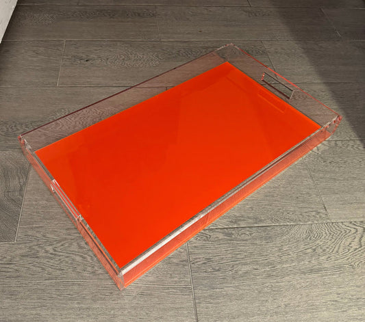 Large Serving Tray - Orange