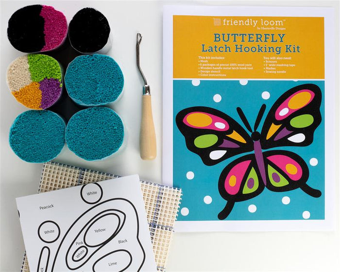 Latch Hook - Butterfly