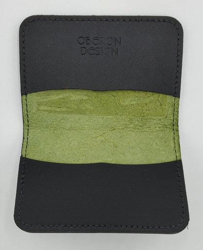 Leather Cardholder - Dragonflies