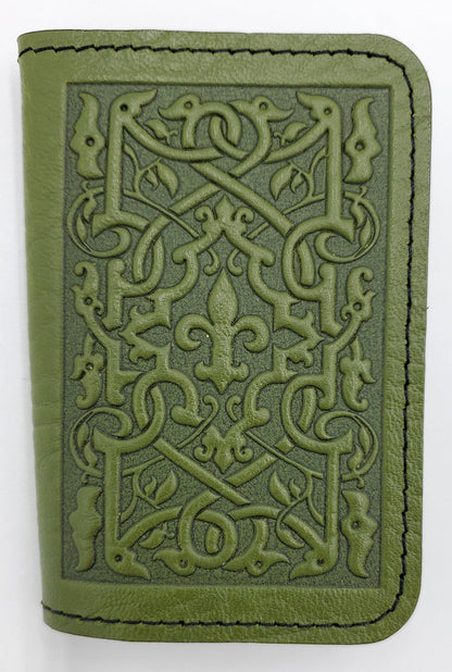 Leather Cardholder - Fleur De Lis