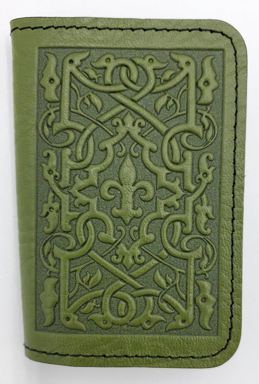 Leather Cardholder - Fleur De Lis