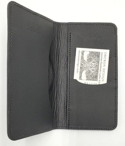 Leather Checkbook Holder/Wallet - Celtic Knot