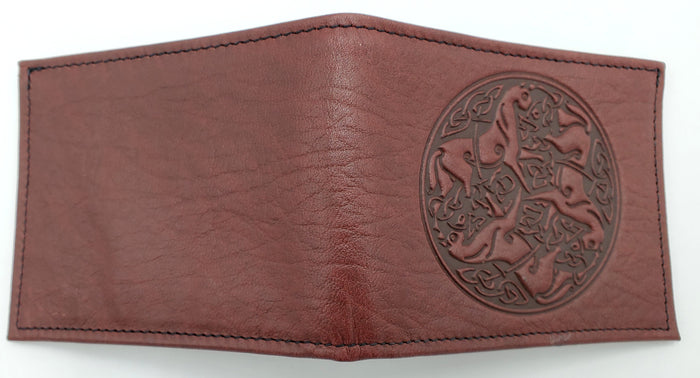 Leather Wallet - Celtic Horse Mandala