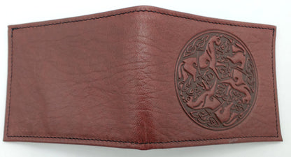 Leather Wallet - Celtic Horse Mandala