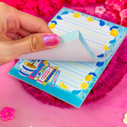 Lemon Book Stack Notepad 4.25" x 5.5"
