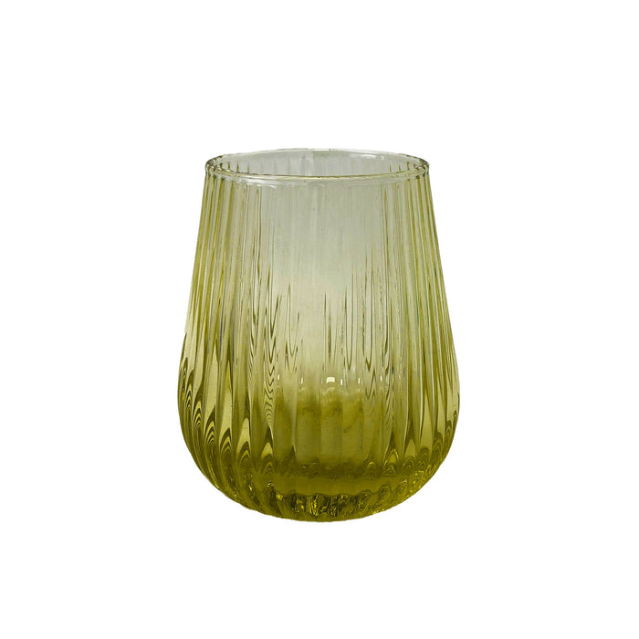 LINE COLORED GLASS LIGHT BLUE- Set of 6