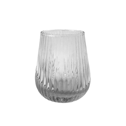 LINE COLORED GLASS LIGHT BLUE- Set of 6