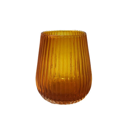 LINE COLORED GLASS RED - Set of 6