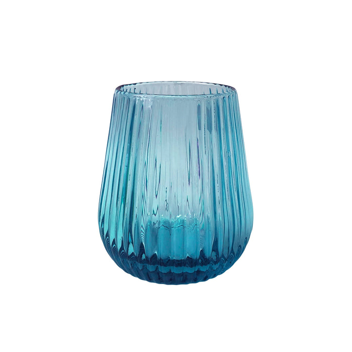 LINE COLORED GLASS RED - Set of 6