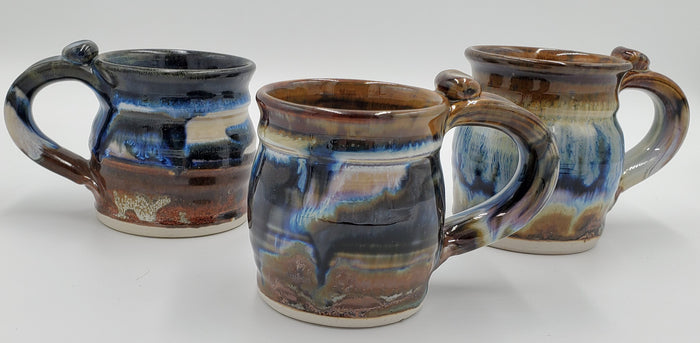 Liscom Hill Pottery - Black and Blue Landscape Mug