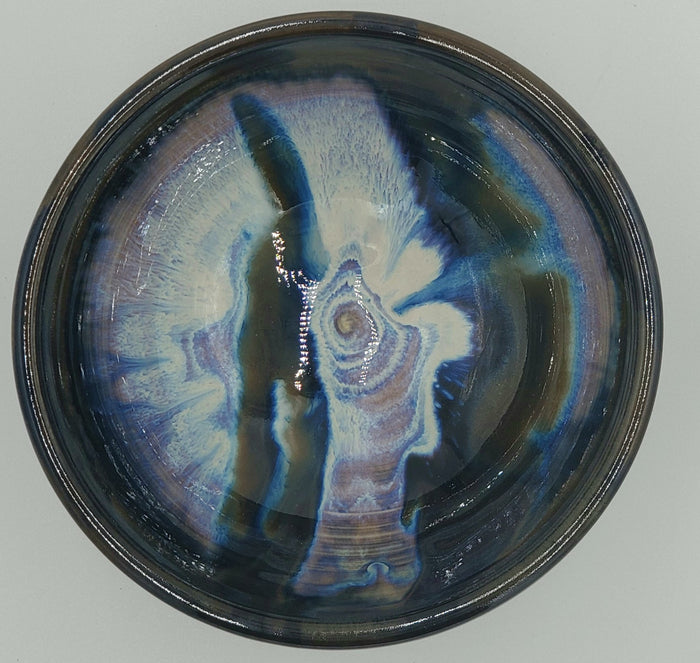 Liscom Hill Pottery - Black and Blue Miso Bowl