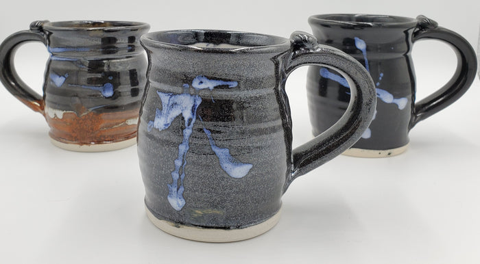 Liscom Hill Pottery - Black Metallic Mug