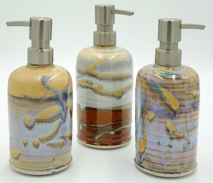 Liscom Hill Pottery - Mels Landscape Lotion Bottle