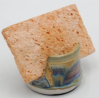 Liscom Hill Pottery - Mels Orange Sponge Holder