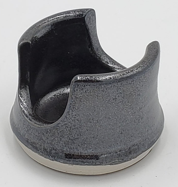 Liscom Hill Pottery - Metallic Black Sponge Holder
