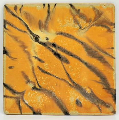 Liscom Hill Pottery - Pumpkin Square Plate