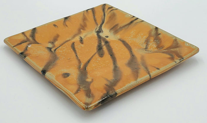 Liscom Hill Pottery - Pumpkin Square Plate