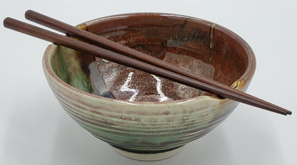 Liscom Hill Pottery - Redwood Chopstick Bowl
