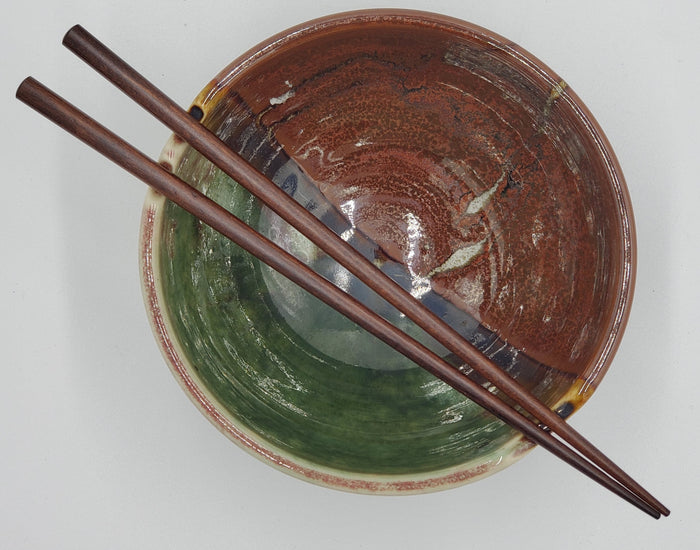 Liscom Hill Pottery - Redwood Chopstick Bowl