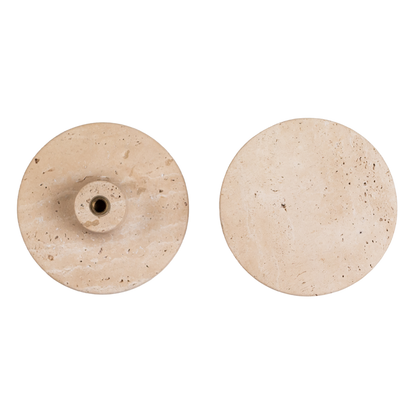 Luna Travertine Pull Door Handle Set - Small