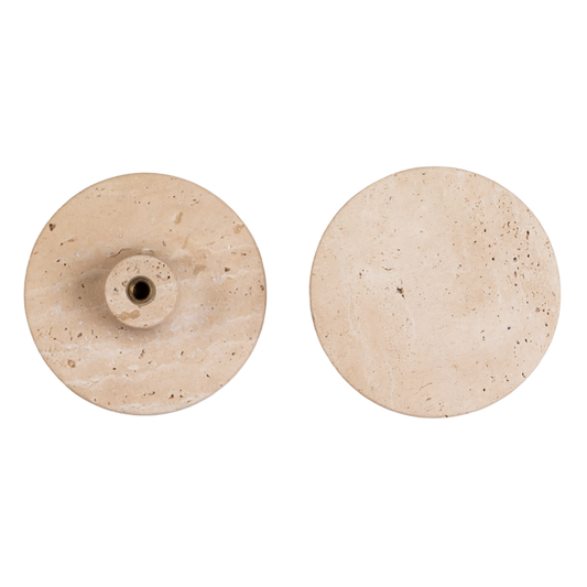 Luna Travertine Pull Door Handle Set - Small