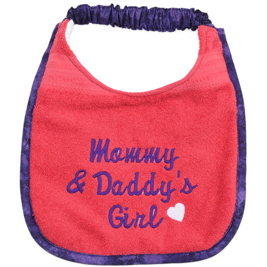 Mommy & daddy's girl, Drool Bib
