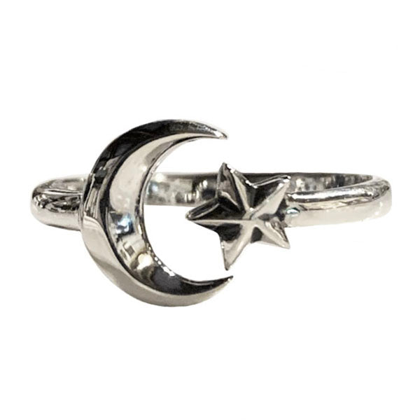 Moon and Star Ring