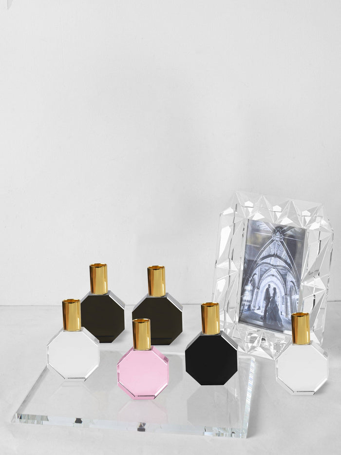 Octagon Candleholder: BLACK