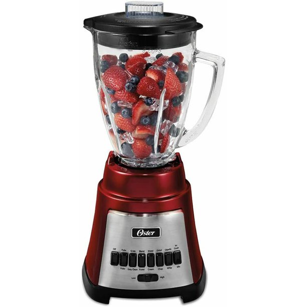 Oster Glass Jar Blender - Red