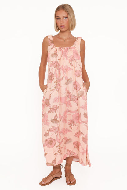Bowman Maxi Dress - Pink Floral